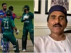 Fareed Ahmed in argument with Asif Ali; Javed Miandad Fareed Ahmed in argument with Asif Ali; Javed Miandad