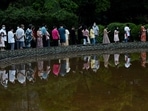 Coronavirus In China: Residents line up for testing amid for Covid in Chengdu, China.