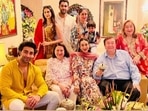 Karisma Kapoor shared a glimpse of her Ganesh Chaturthi celebrations with Kareena Kapoor, Randhir Kapoor, Babita, Aadar and Armaan Jain, Reema Jain, and Anissa Malhotra. Karisma Kapoor shared a glimpse of her Ganesh Chaturthi celebrations with Kareena Kapoor, Randhir Kapoor, Babita, Aadar and Armaan Jain, Reema Jain, and Anissa Malhotra.
