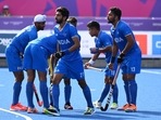 Indian hockey team in action.(PTI) Indian hockey team in action.(PTI)