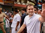 Kanyakumari: Congress leader Rahul Gandhi with Bharat Yatris and other party workers during his 'Bharat Jodo Yatra', in Kanyakumari, Thursday. Kanyakumari: Congress leader Rahul Gandhi with Bharat Yatris and other party workers during his 'Bharat Jodo Yatra', in Kanyakumari, Thursday. 
