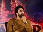 Ranbir Kapoor during a press conference for the promotion of his upcoming film Brahmastra: Part One - Shiva, in Delhi, Sept. 7, 2022.(PTI) Ranbir Kapoor during a press conference for the promotion of his upcoming film Brahmastra: Part One - Shiva, in Delhi, Sept. 7, 2022.(PTI)