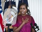 Michelle Obama In White House: Former US First Lady Michelle Obama speaks at the White House.(Bloomberg) Michelle Obama In White House: Former US First Lady Michelle Obama speaks at the White House.(Bloomberg)