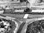 On December 15, George V and Queen Mary laid the foundation stone for the new capital at the Durbar Grounds (Coronation Park). (HT Archive) On December 15, George V and Queen Mary laid the foundation stone for the new capital at the Durbar Grounds (Coronation Park). (HT Archive)
