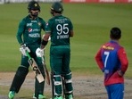 Pakistan registered a thrilling win over Afghanistan to storm into the final of Asia Cup 2022(AP) Pakistan registered a thrilling win over Afghanistan to storm into the final of Asia Cup 2022(AP)
