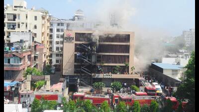 The fire at Levana Suites on Monday claimed four lives. (File Photo)