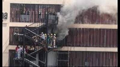 Four people had died in hotel Levana Suites fire tragedy on Monday. (HT file) Four people had died in hotel Levana Suites fire tragedy on Monday. (HT file)