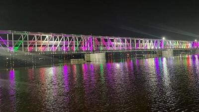 The dam has been built at an estimated cost of ₹324crore. (Twitter (Sanjay Kumar Jha)) The dam has been built at an estimated cost of ₹324crore. (Twitter (Sanjay Kumar Jha))