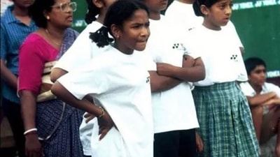 Masaba Gupta has posted her childhood photo. Masaba Gupta has posted her childhood photo.