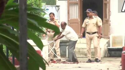The Mumbai Police removed the LED lights around Yakub Memon’s grave at Bada Kabarastan outside Marine Lines railway station after a controversy erupted over it. (ANI) The Mumbai Police removed the LED lights around Yakub Memon’s grave at Bada Kabarastan outside Marine Lines railway station after a controversy erupted over it. (ANI)