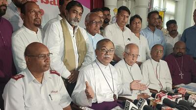 PK Samantaroy, Bishop, Diocese of Amritsar, Church of North India (CNI), said after the meeting, “Some people who call themselves as preachers, pastors, bishops or prophets, are hurting sentiments of the Sikhs. We had a talk with Jathedar Sahib in this regard. (HT file image for representational purpose)