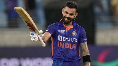 Virat Kohli scored a century after over a 1000 days (AP) Virat Kohli scored a century after over a 1000 days (AP)