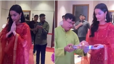 Shraddha Kapoor slays ethnic goals for Ganesh Darshan. Pics, video inside (Instagram/@varindertchawla)