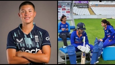 Speaking to Hindustan Times, England pacer Issy Wong showered praise on three Indian batters ahead of the white-ball series (Instagram @Issy Wong/ BCCI) Speaking to Hindustan Times, England pacer Issy Wong showered praise on three Indian batters ahead of the white-ball series (Instagram @Issy Wong/ BCCI)