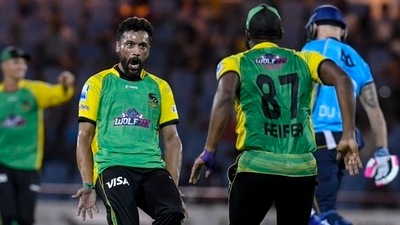 Mohammad Amir bagged 3 wickets and leaked 25 runs against Saint Lucia Kings in the Caribbean Premier League (Photo: Caribbean Premier League) Mohammad Amir bagged 3 wickets and leaked 25 runs against Saint Lucia Kings in the Caribbean Premier League (Photo: Caribbean Premier League)