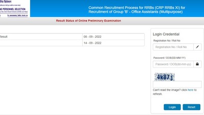IBPS Clerk prelims results 2022: Candidates who have appeared for the Clerk prelims examination can check their through the official site of IBPS at ibps.in. (ibps.in)