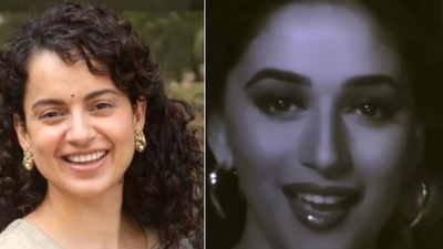 Kangana Ranaut has posted a video featuring Madhuri Dixit