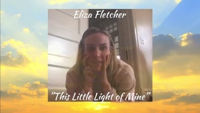 A videograb of the teacher singing to her students. ( Tiffany Marie/ YouTube) A videograb of the teacher singing to her students. ( Tiffany Marie/ YouTube)