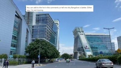 Unfinance founder Kunwar Raj took to LinkedIn to list a few points outlining why Gurugram is better than Bengaluru, and netizens are not impressed. (LinkedIn/Kunwar Raj) Unfinance founder Kunwar Raj took to LinkedIn to list a few points outlining why Gurugram is better than Bengaluru, and netizens are not impressed. (LinkedIn/Kunwar Raj)
