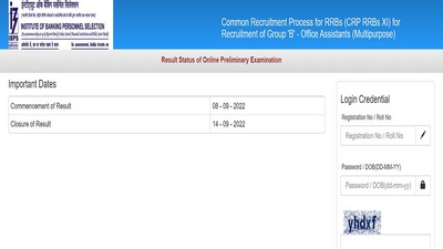 IBPS RRB Prelims Result 2022 for Clerk declared, check result here IBPS RRB Prelims Result 2022 for Clerk declared, check result here