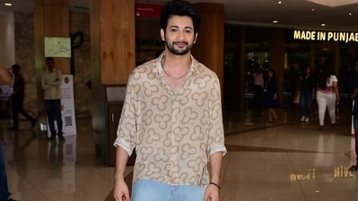 Rohit Saraf was also spotted at the Vikram Vedha trailer launch. He plays the role of Vedha's (Hrithik Roshan) brother in the action thriller. He was last seen in Anurag Basu's Ludo. (Varinder Chawla) 
