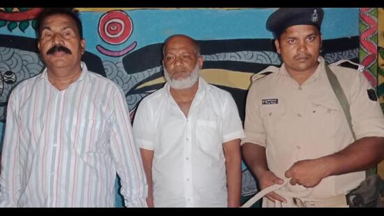Two out of the four PFI activists in custody. (HT Photo)