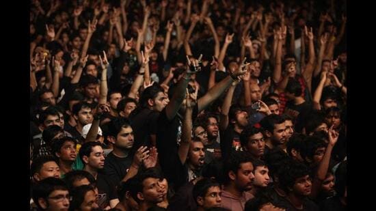 Mumbaikars enjoying rock music at Independence Rock ( I-Rock ) concert held at Chitrakut ground, Andheri in 2010- (Photo: Prasad Gori/Hindustan Times)