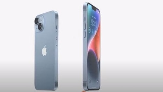 The iPhone 14 (with 6.1-inch display) and iPhone 14 Plus (6.7-inch display) will start at <span class='webrupee'>₹</span>79,900 and at 89,900, respectively. Both the phones will offer the same A15 Bionic chipset that is there on the iPhone 13 series.(Apple)