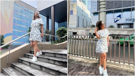 Hina Khan is living it up in Thailand. The actor recently took off to Thailand and since then, her Instagram profile is replete with pictures of her ventures. From posing in temple complex to sharing vacay fashion inspo with us, Hina Khan is owning it in style. The actor shared a slew of pictures of herself a day back and slayed fashion goals yet again.(Instagram/@realhinakhan)