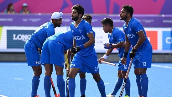 Indian hockey team in action.(PTI)