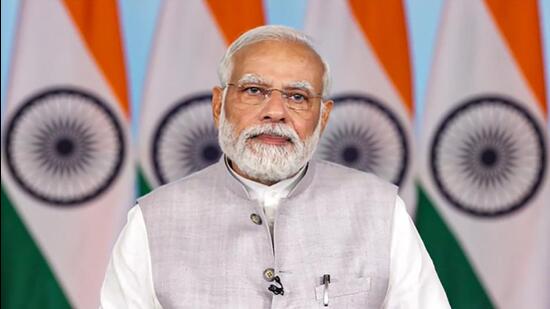 The Prime Minister was virtually addressing a mega medical camp organised in Olpad area of Surat city in Gujarat when he made the remarks on the Indian economy. (PTI)