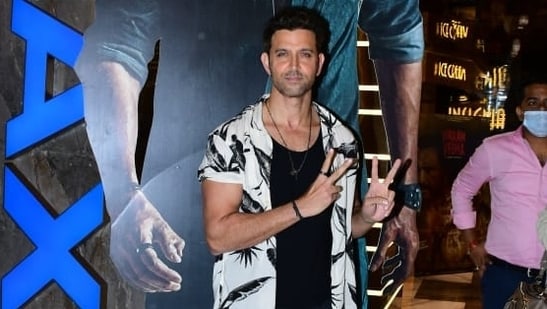 Hrithik Roshan graced the film's trailer launch event in Mumbai on Thursday. The action-packed trailer showed Hrithik as a gangster Vedha and Saif Ali Khan as a cop Vikram, caught in a run and chase sequence. Saif however, couldn't make it to the event.  (Varinder Chawla)
