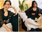 Neha Sharma decorated her Instagram feed, which is a lookbook of all things glamourous, with latest pictures of herself straight from her living room.(Instagram/@nehasharmaofficial)