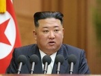 North Korea Covid Vaccination: North Korean leader Kim Jong Un delivering a speech. North Korea Covid Vaccination: North Korean leader Kim Jong Un delivering a speech.