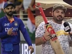 Virat Kohli (left); ‘Lucky’ Pakistan fan Virat Kohli (left); ‘Lucky’ Pakistan fan