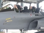 IAF chief VR Chaudhari undertakes sortie on Rafale aircraft along with his son IAF chief VR Chaudhari undertakes sortie on Rafale aircraft along with his son
