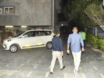 Income Tax department officials leave after conducting a raid on the premises of the think-tank Centre for Policy Research (CPR) in New Delhi.(PTI file) Income Tax department officials leave after conducting a raid on the premises of the think-tank Centre for Policy Research (CPR) in New Delhi.(PTI file)
