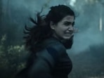 A still of Samantha Ruth Prabhu in Yashoda teaser.