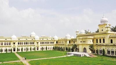 An inside view of the Lucknow University. (HT file)