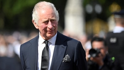 King Charles III First Address: Britain's King Charles III delivers his address to the nation. (REUTERS)