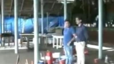 Goa Curlies Restaurant: &nbsp;The demolition process began on Friday mornng.&nbsp;