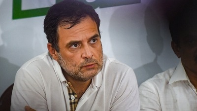 Congress leader Rahul Gandhi addresses the media during the ongoing 'Bharat Jodo Yatra' of Congress at Puliyurkurichi in Kanyakumari district. (PTI) Congress leader Rahul Gandhi addresses the media during the ongoing 'Bharat Jodo Yatra' of Congress at Puliyurkurichi in Kanyakumari district. (PTI)