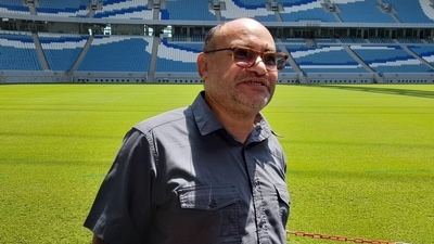 Qatar University's Saud Ghani whose team designed the cooling technology (Dhiman Sarkar/HT) Qatar University's Saud Ghani whose team designed the cooling technology (Dhiman Sarkar/HT)