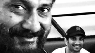 Sushant Singh Rajput and Vivek Agnihotri in a throwback picture shared by the director. Sushant Singh Rajput and Vivek Agnihotri in a throwback picture shared by the director.