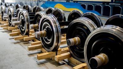 Steel axle and train wheel sets at a plant in Ukraine. India has decided to start manufacture of train wheels at a private facility to be set up by 2024 (Bloomberg File) Steel axle and train wheel sets at a plant in Ukraine. India has decided to start manufacture of train wheels at a private facility to be set up by 2024 (Bloomberg File)
