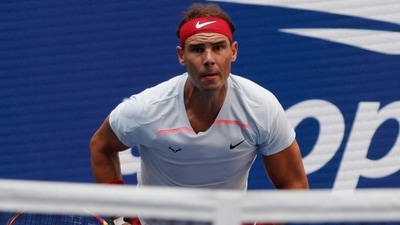 Tennis star Rafael Nadal (ESP) &nbsp;during a &nbsp;match at the US Open 2022 (USA TODAY Sports)