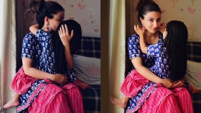Soha Ali Khan posed with her daughter Inaaya in new pictures.