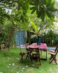 The garden at Akshay Kumar's Mumbai home. The garden at Akshay Kumar's Mumbai home. 