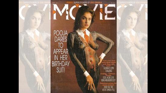 Pooja Bhatt on the cover of Movie magazine Pooja Bhatt on the cover of Movie magazine