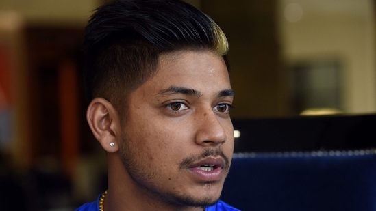 File photo of Nepal captain Sandeep Lamichhane(AFP)